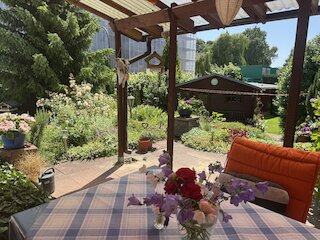 Überdachte Terrasse